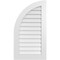 Ekena Millwork Quarter Round Top Left Surface Mount PVC Gable Vent w/ 3-1/2"W x 1"P Standard Frame, 22"W x 40"H GVPQL22X4001SN - alternate 1